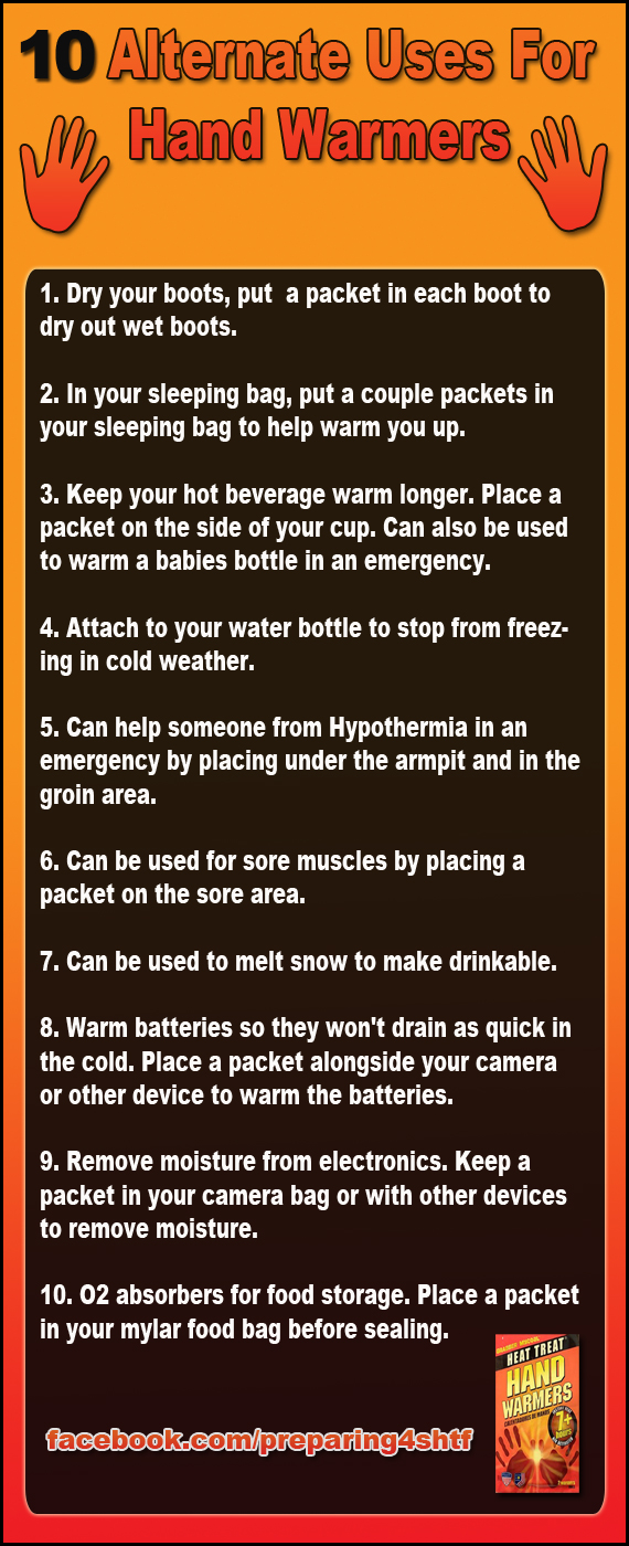 10 Alternate Uses For Hand Warmers