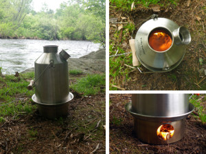 Kelly Kettle Scout Burning Different Angles