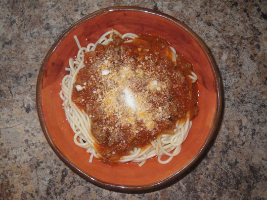 Spaghetti Dinner Cooked With EcoZoom