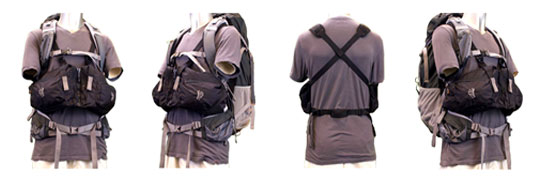 Ribz front pack worn