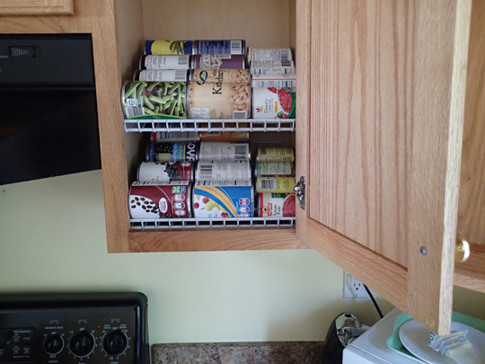 Diy Kitchen Cabinet Organization Rotation Shelves Preparing For Shtf