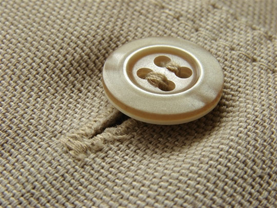 Hand sew button