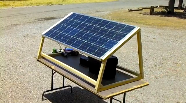 This is a little solar generator i made for camping and fishing. It 