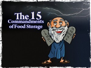 15 Commandments of Food Storage