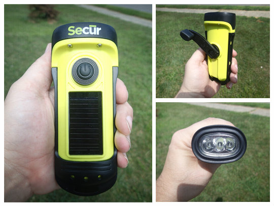 secur crank flashlight