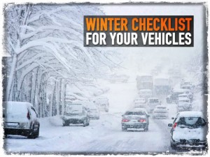 Winter Checklist Vehicles