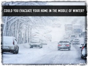Evacualte Home In Winter