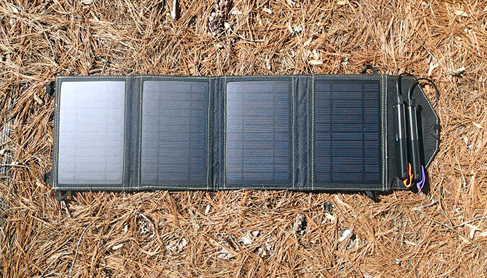 Solar charging goTenna