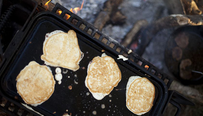 campfire pancakes