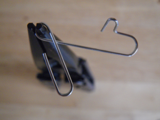 Paperclip safety pin bend 3