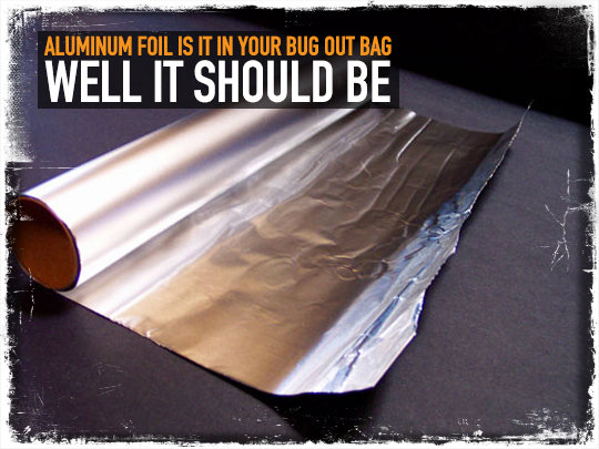 Aluminum Foil Bug Out Bag