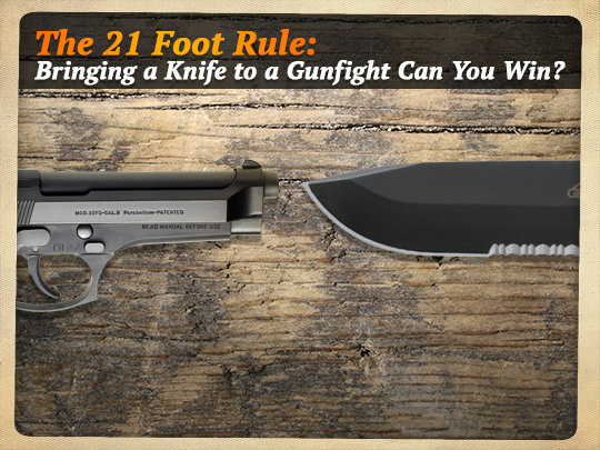 21 Foot Rule Gun vs Knife